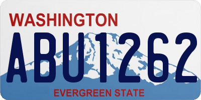 WA license plate ABU1262