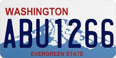 WA license plate ABU1266