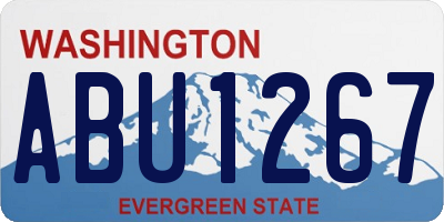 WA license plate ABU1267
