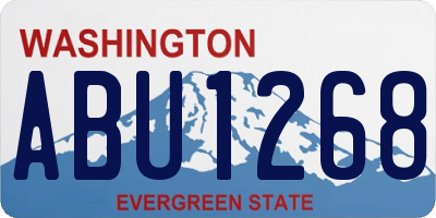WA license plate ABU1268