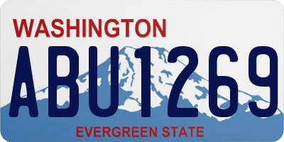 WA license plate ABU1269