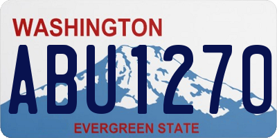 WA license plate ABU1270