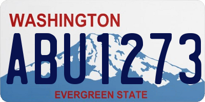 WA license plate ABU1273