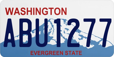 WA license plate ABU1277