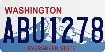 WA license plate ABU1278