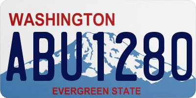 WA license plate ABU1280
