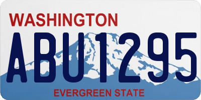 WA license plate ABU1295