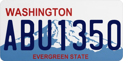 WA license plate ABU1350