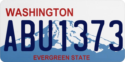 WA license plate ABU1373