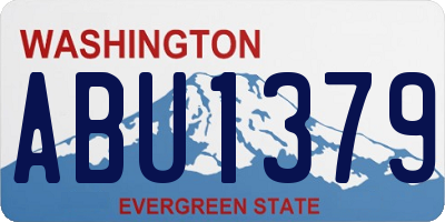 WA license plate ABU1379