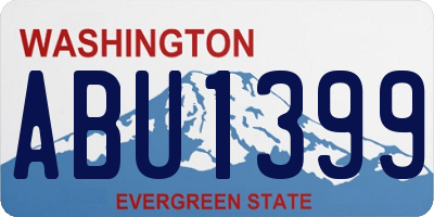 WA license plate ABU1399