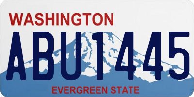 WA license plate ABU1445