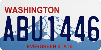 WA license plate ABU1446