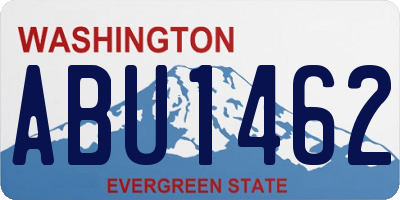 WA license plate ABU1462