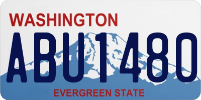 WA license plate ABU1480