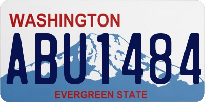 WA license plate ABU1484