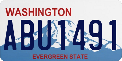 WA license plate ABU1491