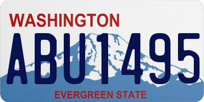 WA license plate ABU1495
