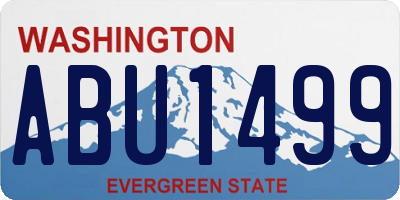 WA license plate ABU1499