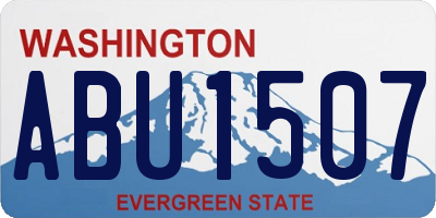 WA license plate ABU1507