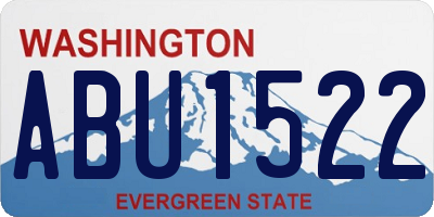 WA license plate ABU1522