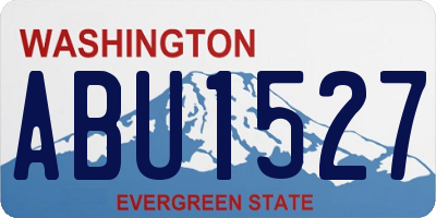 WA license plate ABU1527
