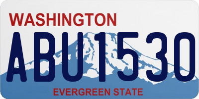 WA license plate ABU1530