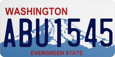 WA license plate ABU1545