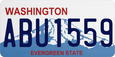 WA license plate ABU1559