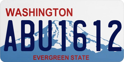 WA license plate ABU1612