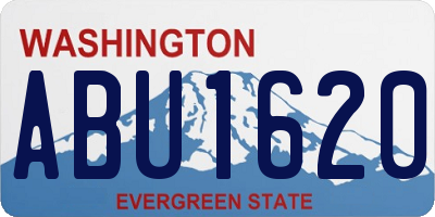 WA license plate ABU1620