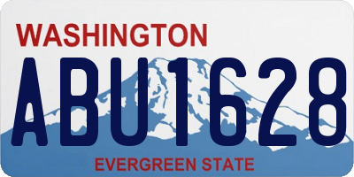 WA license plate ABU1628