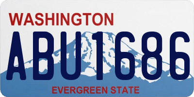 WA license plate ABU1686