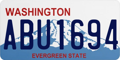 WA license plate ABU1694