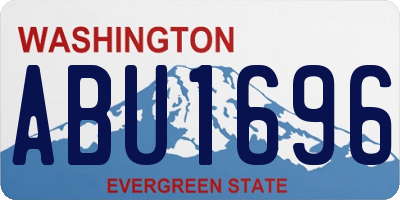 WA license plate ABU1696