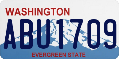 WA license plate ABU1709