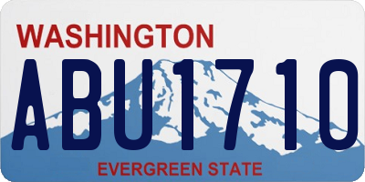 WA license plate ABU1710