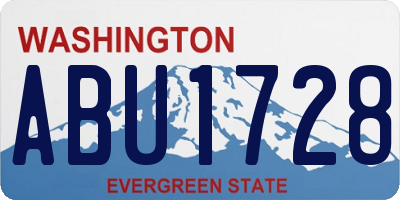 WA license plate ABU1728
