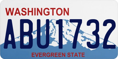 WA license plate ABU1732