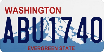 WA license plate ABU1740
