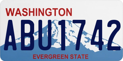 WA license plate ABU1742