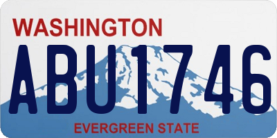 WA license plate ABU1746
