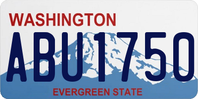 WA license plate ABU1750