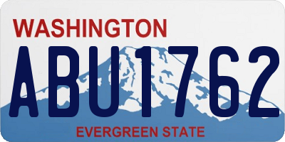 WA license plate ABU1762