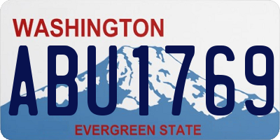 WA license plate ABU1769