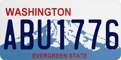 WA license plate ABU1776