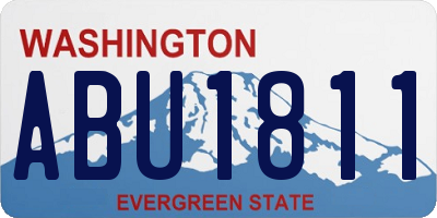 WA license plate ABU1811