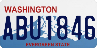 WA license plate ABU1846