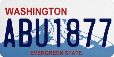 WA license plate ABU1877