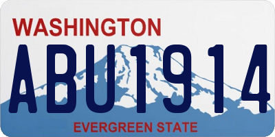 WA license plate ABU1914